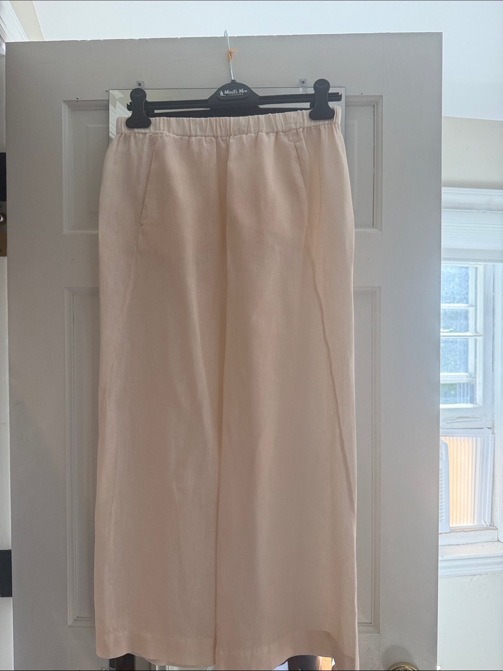 Velvet by Graham & Spencer Cream Wide-Leg Maxi Skirt